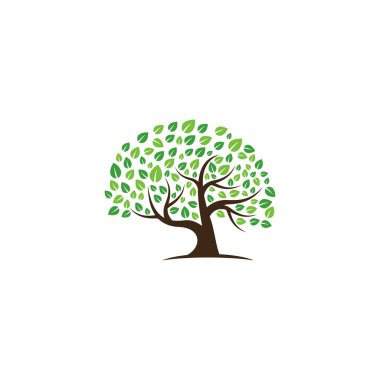 ağaç vektör simgesi. logo tasarım ögeleri.