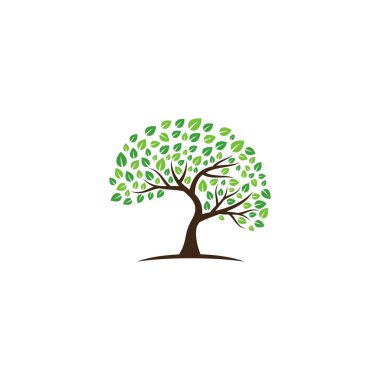 ağaç vektör simgesi. logo tasarım ögeleri.