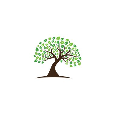 ağaç vektör simgesi. logo tasarım ögeleri.
