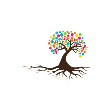 ağaç vektör simgesi. logo tasarım ögeleri.