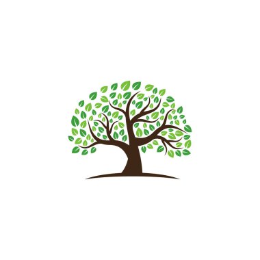 ağaç vektör simgesi. logo tasarım ögeleri.