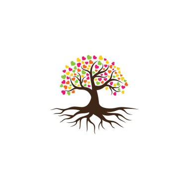 ağaç vektör simgesi. logo tasarım ögeleri.