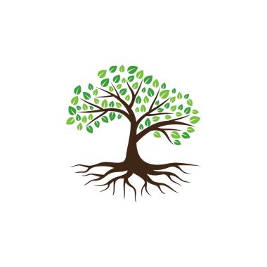 ağaç vektör simgesi. logo tasarım ögeleri.