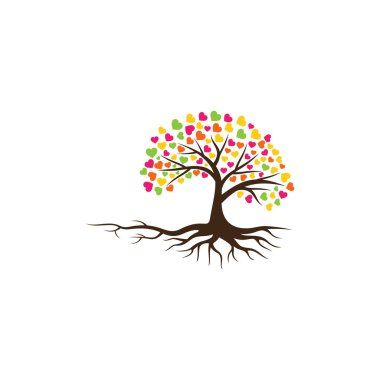 ağaç vektör simgesi. logo tasarım ögeleri.