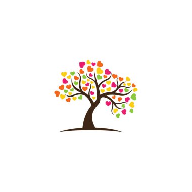 ağaç vektör simgesi. logo tasarım ögeleri.