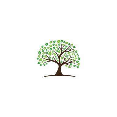 ağaç vektör simgesi. logo tasarım ögeleri.