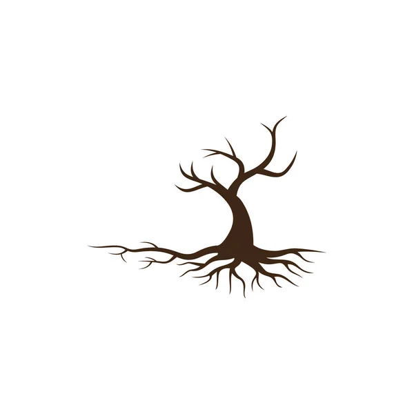 Icono Vector Árbol Elementos Diseño Del Logo — Vector de stock