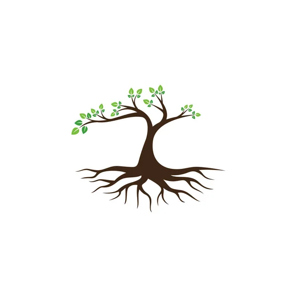 Ícone Vetor Árvore Elementos Design Logotipo —  Vetores de Stock