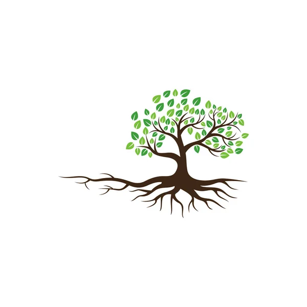 Иконка Вектора Дерева Элементы Дизайна Логотипа — стоковый вектор