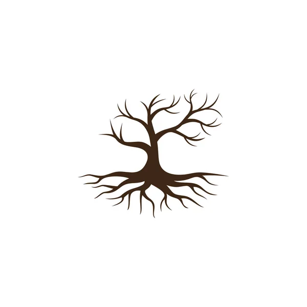 Ağaç Vektör Simgesi Logo Tasarım Ögeleri — Stok Vektör