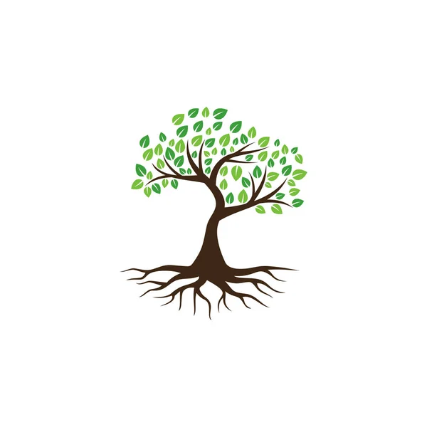 Иконка Вектора Дерева Элементы Дизайна Логотипа — стоковый вектор