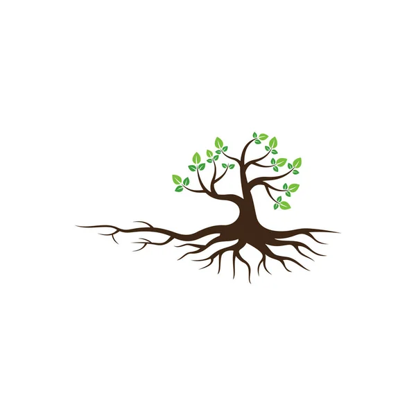 Ikon Vektor Pohon Elemen Desain Logo - Stok Vektor
