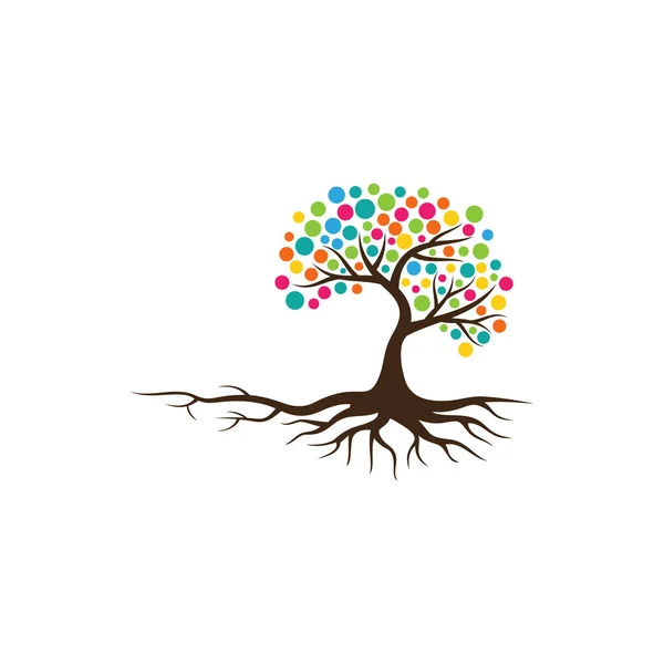 Tree Vector Icon Logo Design Elements — Stock Vector