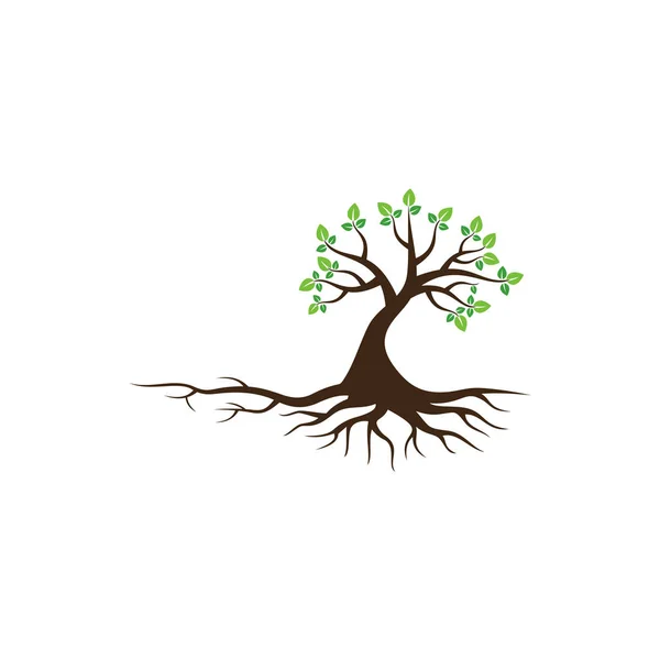 Icône Vectorielle Arbre Éléments Conception Logo — Image vectorielle