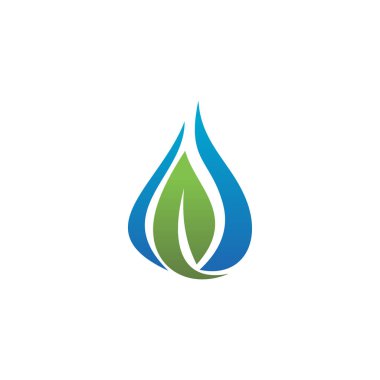 su damlası Logo Şablonu vektör çizimi tasarımı.