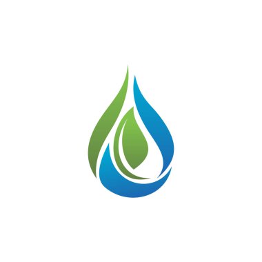 su damlası Logo Şablonu vektör çizimi tasarımı.