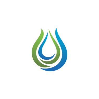 su damlası Logo Şablonu vektör çizimi tasarımı.