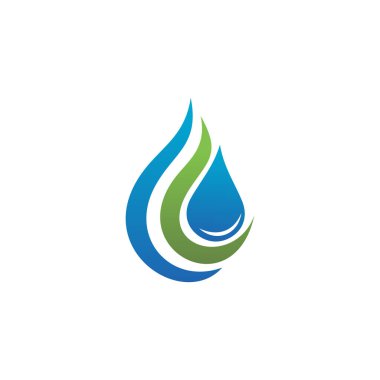 su damlası Logo Şablonu vektör çizimi tasarımı.