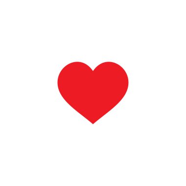 Kalp Simgesi Vektörü. Mükemmel aşk sembolü. Sevgililer Günü tabelası.