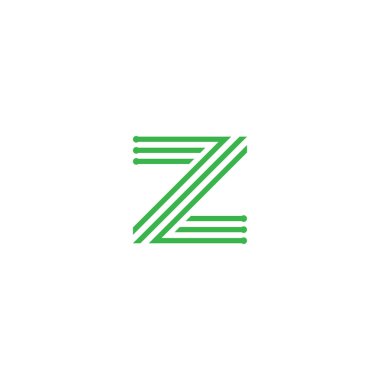 Mektup z logo simge tasarım şablonu öğeleri