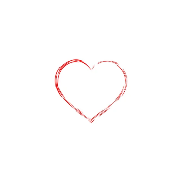 Wektor Ikony Serca Idealny Symbol Miłości Walentynki Znak — Wektor stockowy