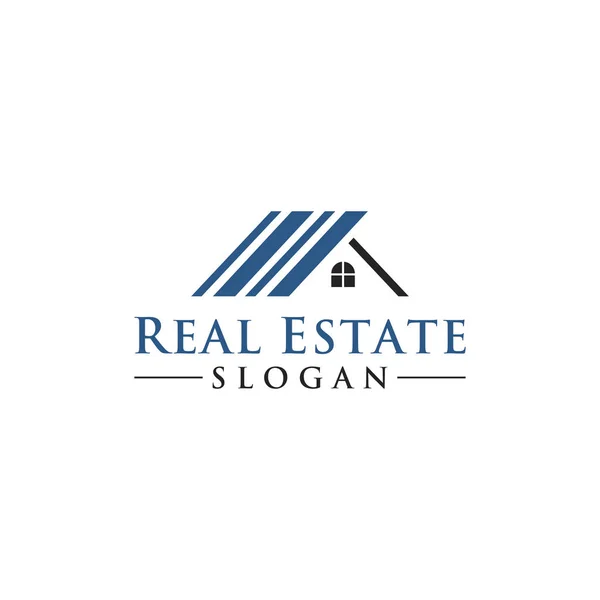 Real Estate Logo Design Template — Stock Vector