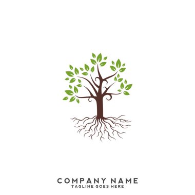 ağaç vektör simgesi. logo tasarım ögeleri.