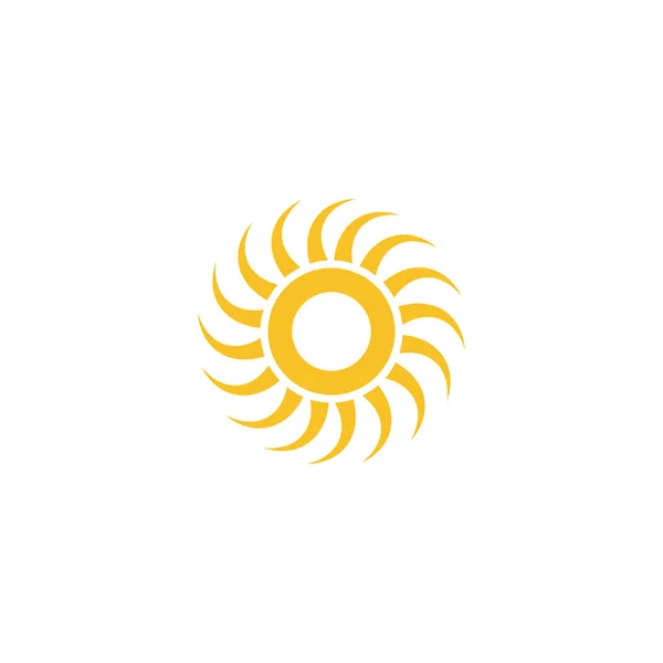 Plantilla Diseño Logotipo Sun — Vector de stock