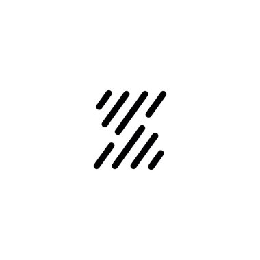 S harfi logo tasarım şablonu elementleri.