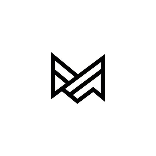 文字Mロゴアイコンデザインテンプレート要素 — ストックベクタ