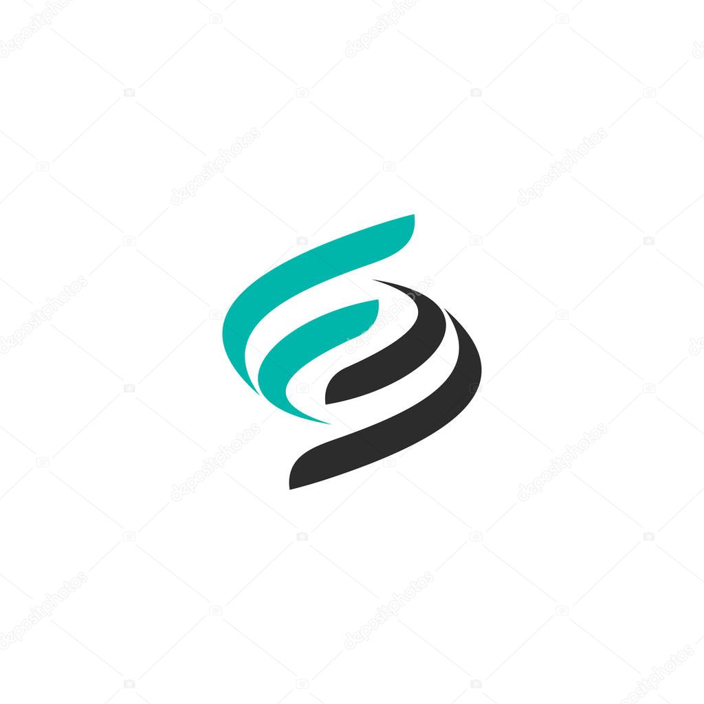 Initial letter logo S logo template.