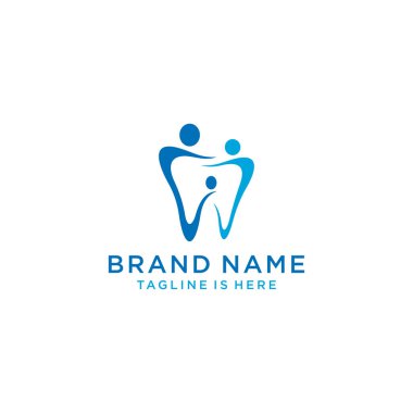 Diş sağlığı logosu şablonu. Modern logo şablonu,