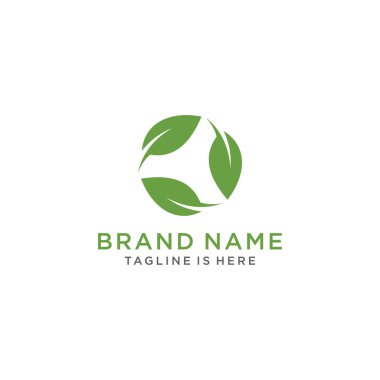 Çim Logo tasarım şablonu.