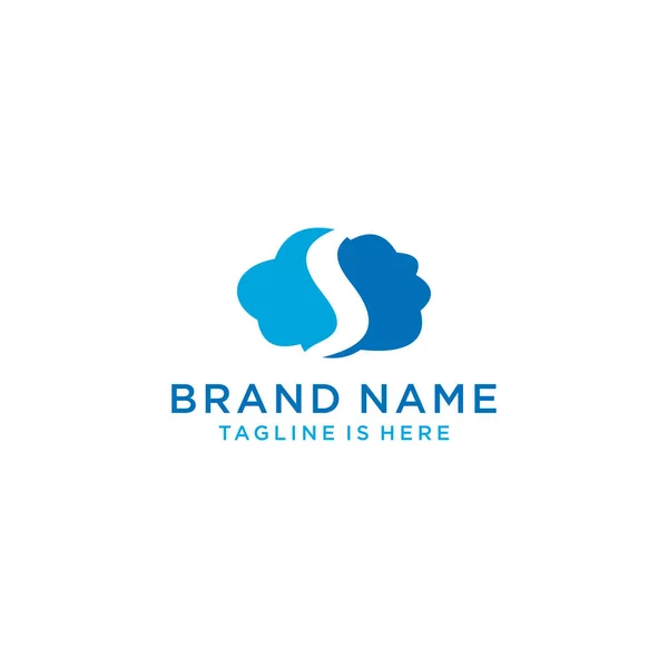 Cloud Stylish Logo Icons — Stock Vector