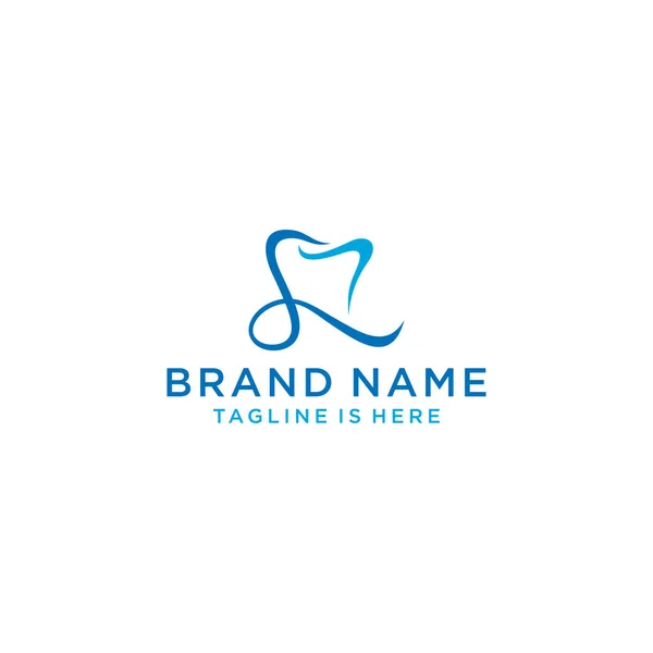 Modelo Logotipo Cuidados Dentários Modelo Logotipo Moderno —  Vetores de Stock