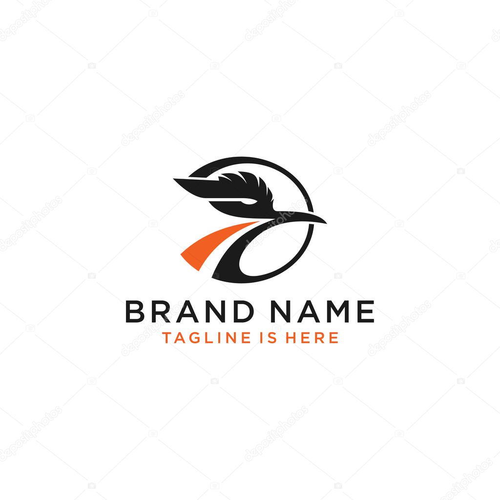 Roadrunner logo vector icon.