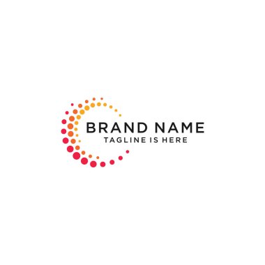 Soyut logo tasarımı. Vektör logo şablonu