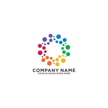 Soyut logo tasarımı. Vektör logo şablonu