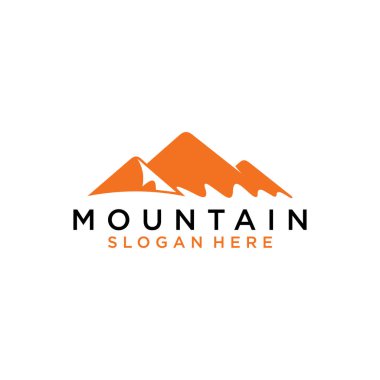 Dağ simgesi Logo Şablonu Vektör illüstrasyon Tasarımı.