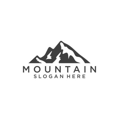 Dağ simgesi Logo Şablonu Vektör illüstrasyon Tasarımı.