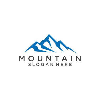 Dağ simgesi Logo Şablonu Vektör illüstrasyon Tasarımı.