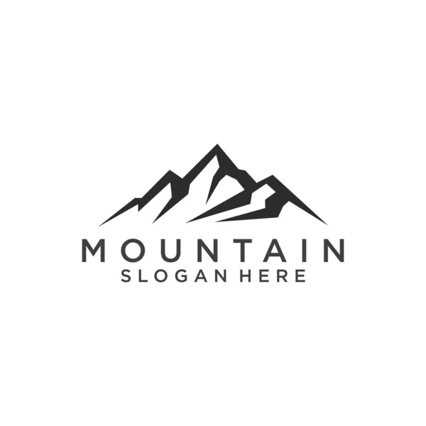 Mountain Icon Logo Template Vector Illustration Design — Stock Vector