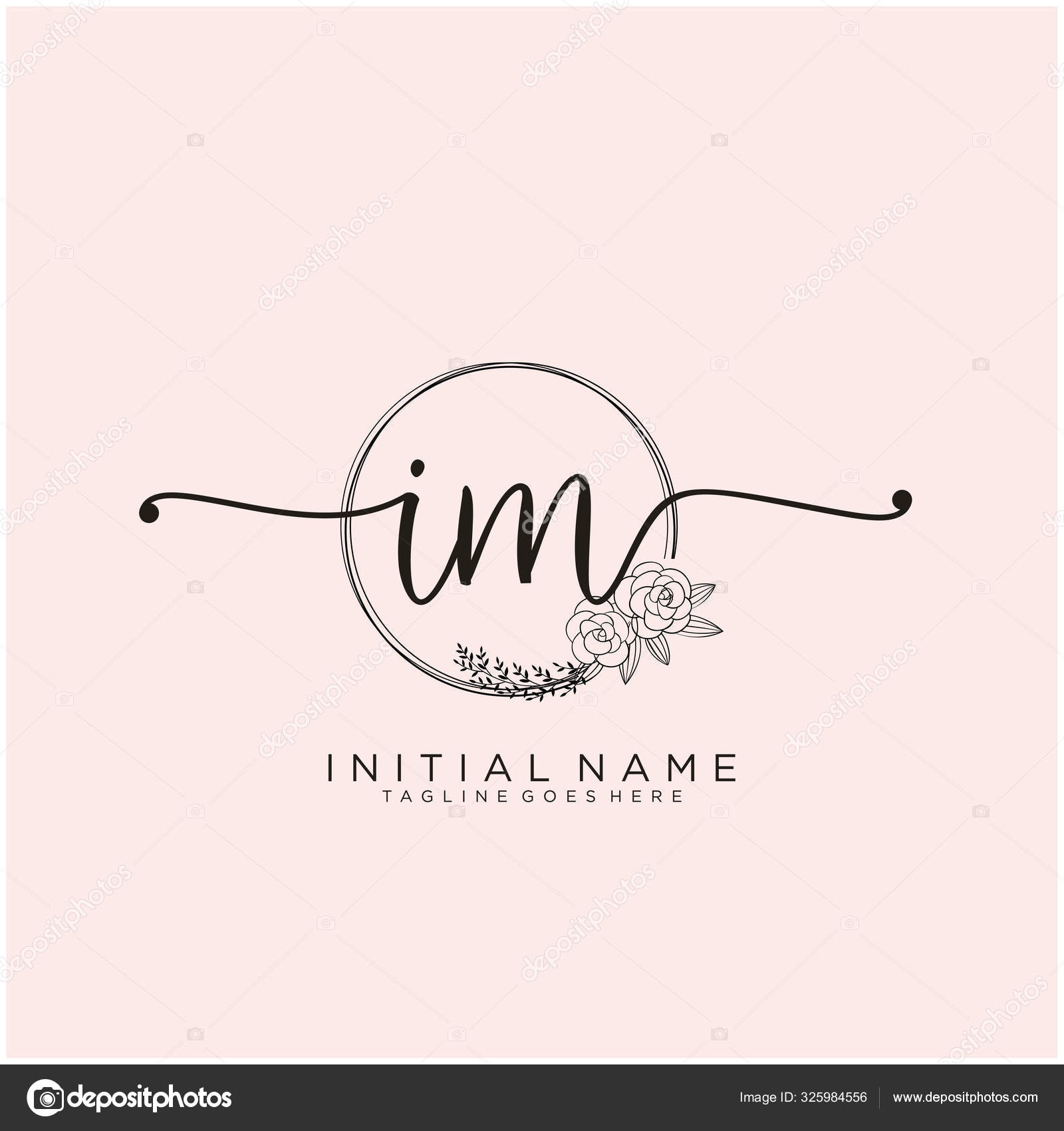 Initial am beauty monogram and elegant logo design, handwriting posters for  the wall • posters a, m, am