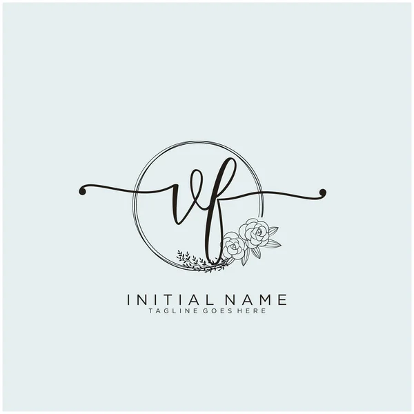 Initial Beauty Monogram Elegant Logo Design Handwriting Logo Initial  Signature Stock Vector by ©Alcotra 349668242