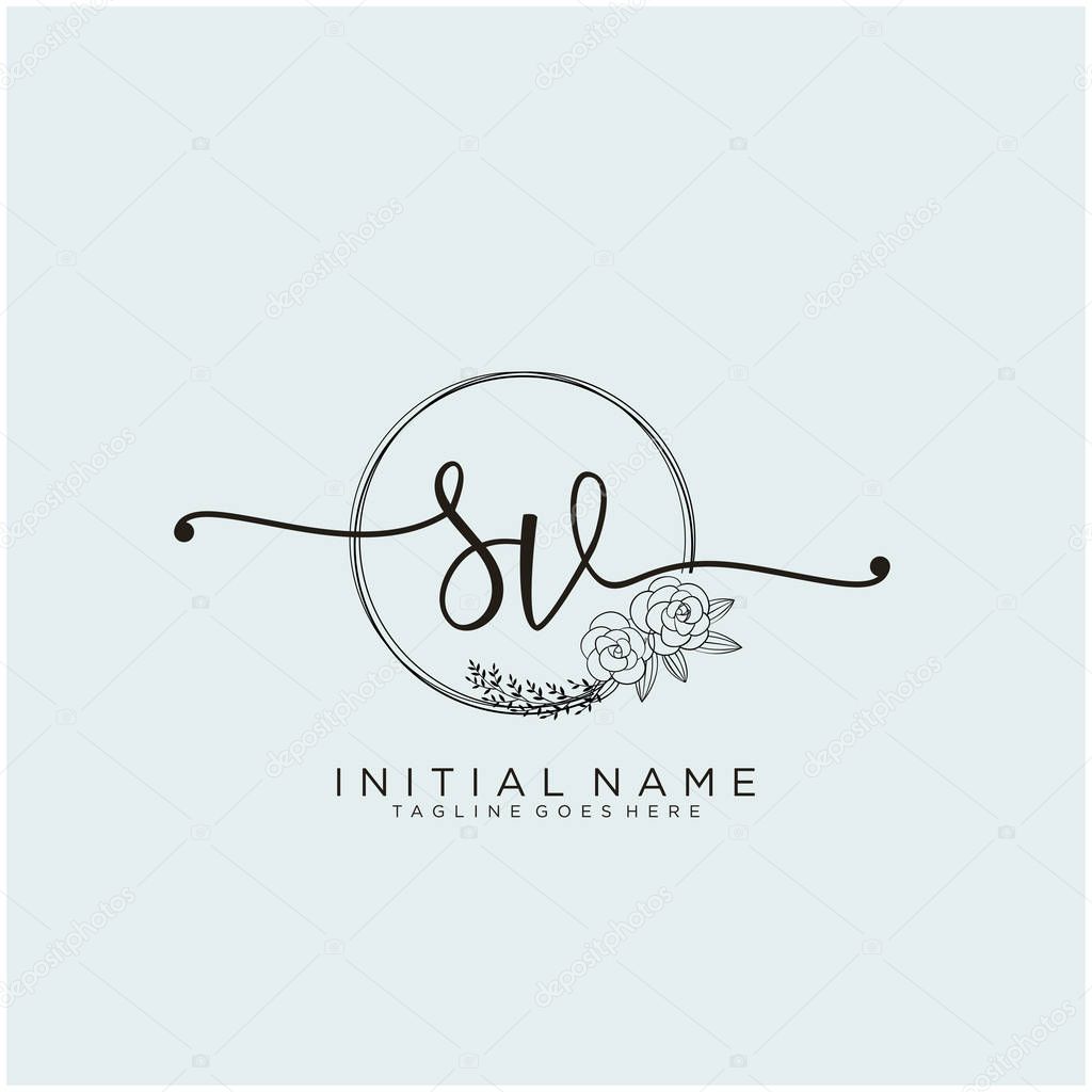 Sv Letter Initial Beauty Monogram And Elegant Logo Design Handwriting Logo Of Initial Signature Wedding Fashion Floral And Botanical With Creative Template Design Premium Vector In Adobe Illustrator Ai Ai Sv Letter Initial Beauty Monogram And Elegant Logo Design Handwriting Logo Of Initial Signature Wedding Fashion Floral And Botanical With Creative Template Design Premium Vector In Adobe Illustrator Ai Ai