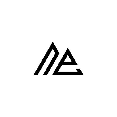 Ne Harfi logo tasarım şablonu elementleri