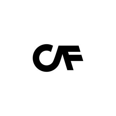 Cf logo simgesi tasarım şablonu ögeleri