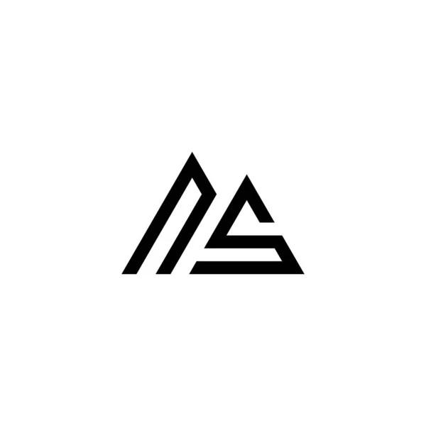 Brev Logotyp Ikon Designmall Element — Stock vektor