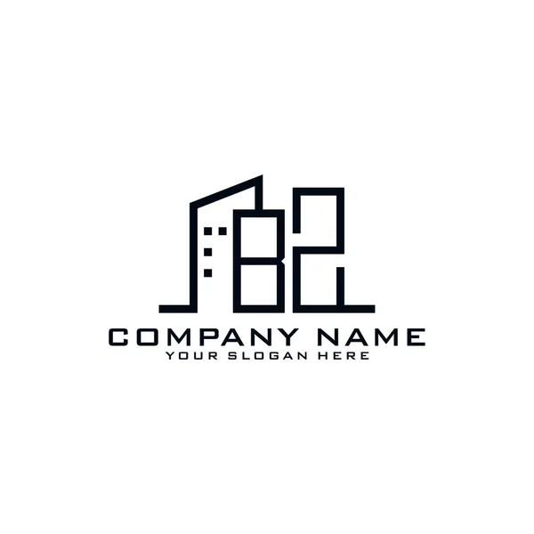 Letter Building Construction Company Logo — Stock Vector