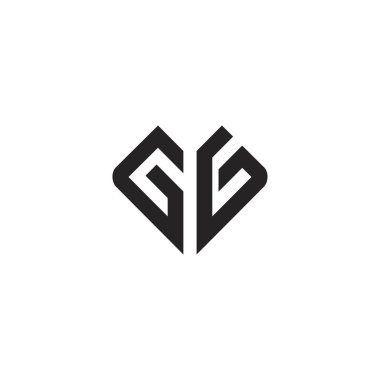 Harf Cg logo simgesi tasarım şablonu ögeleri